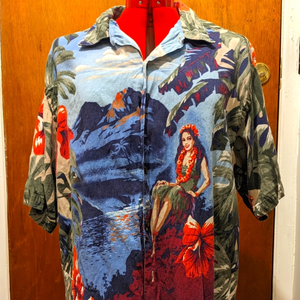 Vintage 80s or 90s Nautica Hawaiian Shirt